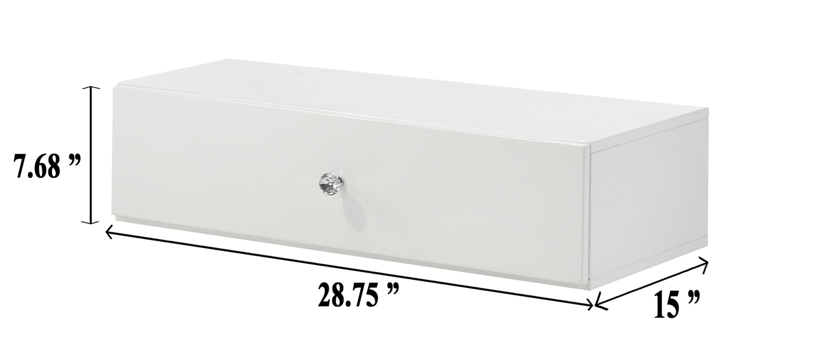 Luxo Tall Lighted Vanity W/Drawer