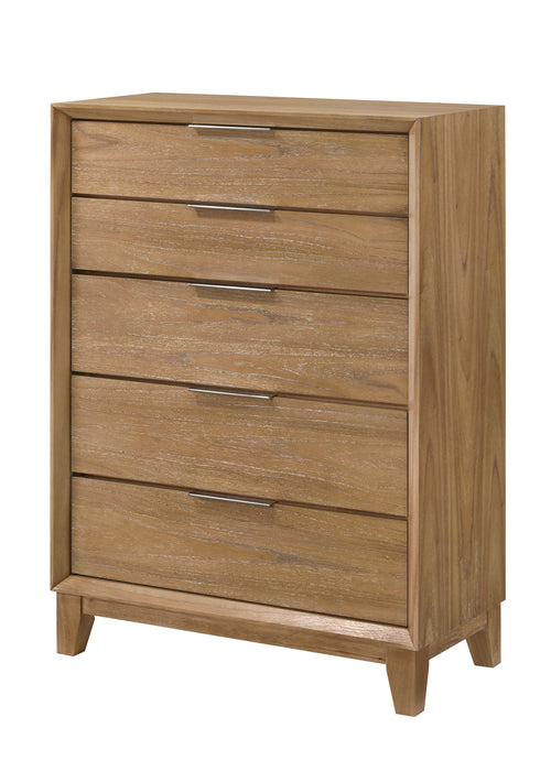 Honey 5-Drawer Chest