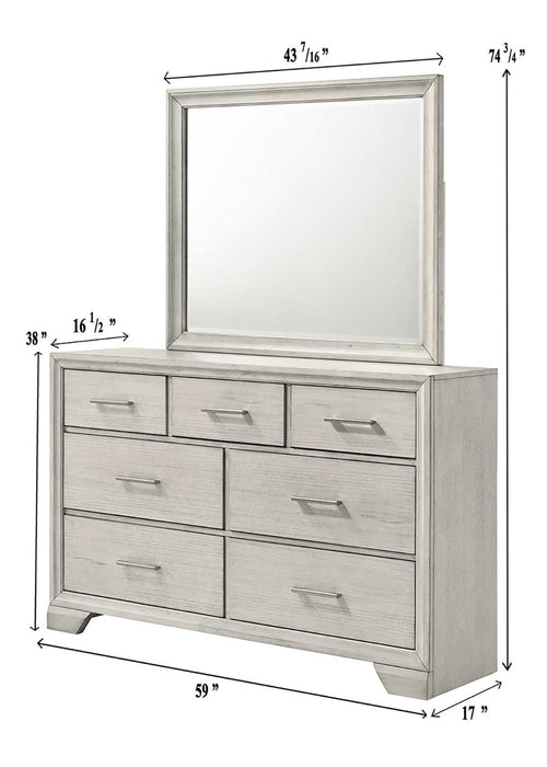 Jayme 6pc Queen Bedroom Set - White - FAMSA Furniture (TX)