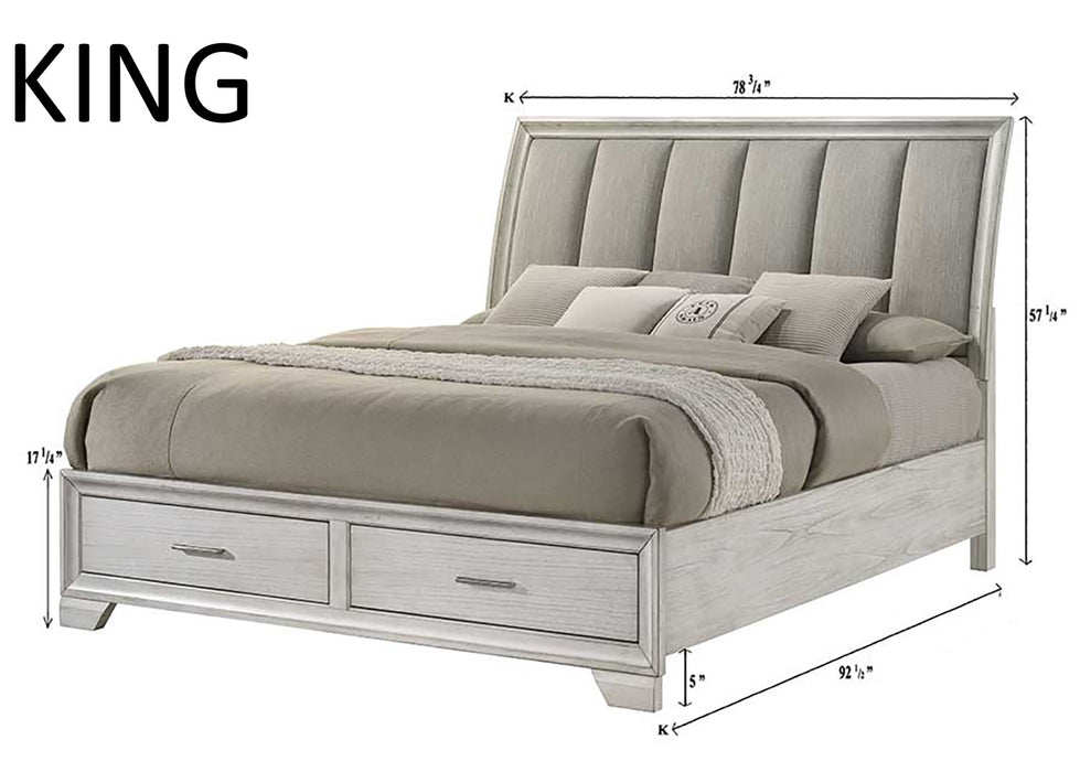 Jayme 6pc Bedroom Set - White