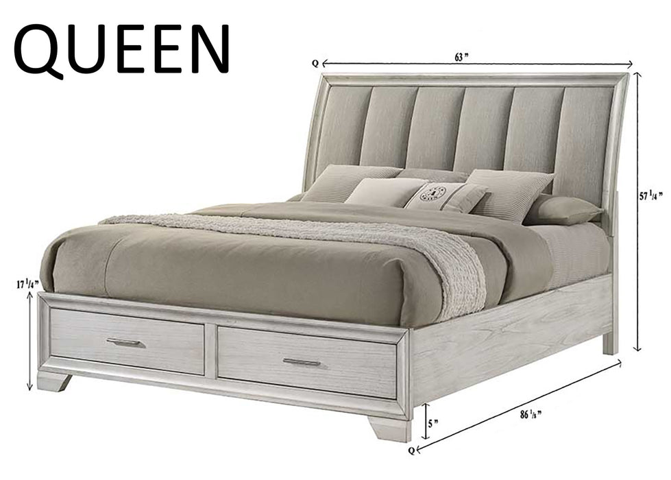 Jayme 6pc Bedroom Set - White