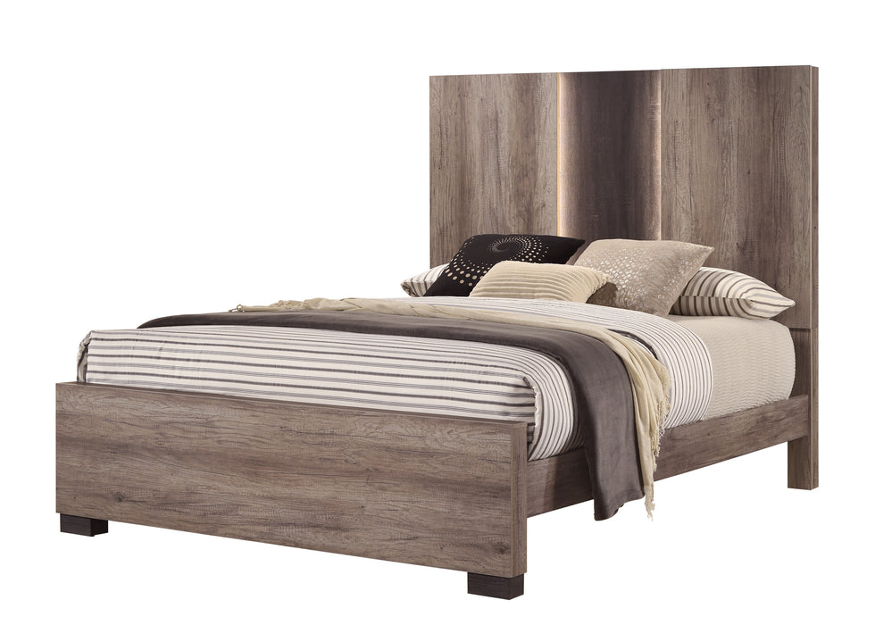 Rangley 6pc King Bedroom Set Gray/Brown