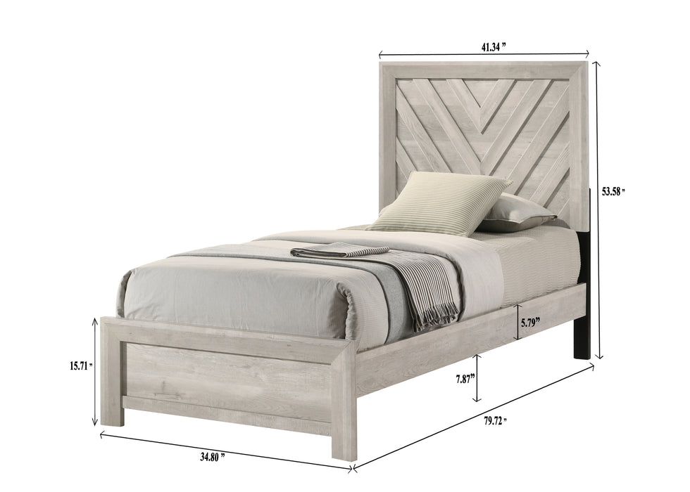Valor 6pc Twin Size Bedroom Set - FAMSA Furniture (TX)