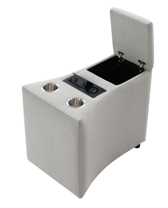 Emee Console w/USB Port , Cup Holder & Wireless Charge - Image 5