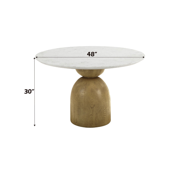 Kala Round Dining Table w/Natrual Marble Top - Image 7