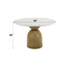 Kala Round Dining Table w/Natrual Marble Top - Image 7