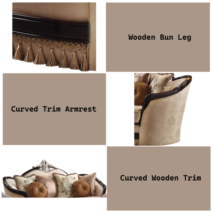 Ernestine Loveseat w/6 Pillows - Image 6