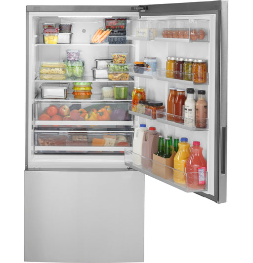 GE® ENERGY STAR® 17.7 Cu. Ft. Counter-Depth Bottom-Freezer Refrigerator GBE17HYRFS - FAMSA Furniture (TX)