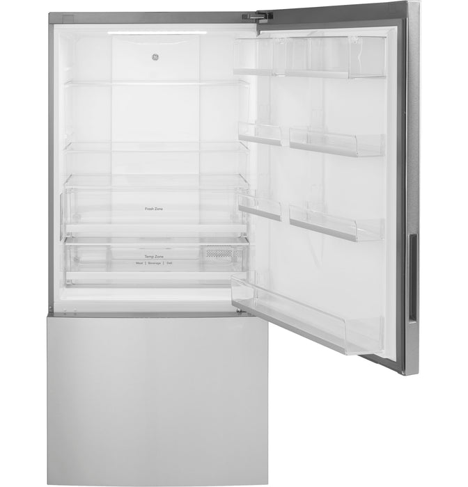 GE® ENERGY STAR® 17.7 Cu. Ft. Counter-Depth Bottom-Freezer Refrigerator GBE17HYRFS - FAMSA Furniture (TX)