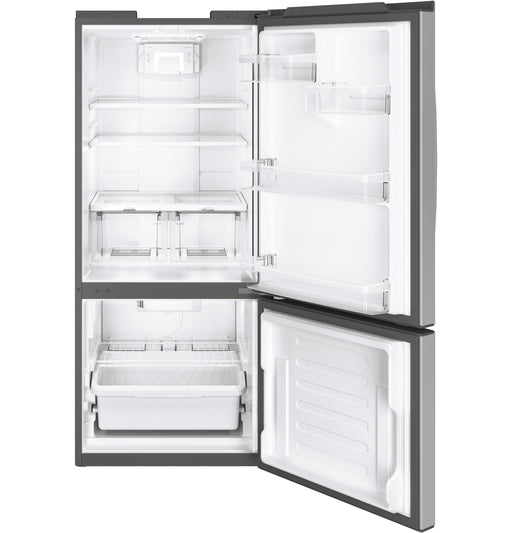 GE® ENERGY STAR® 20.9 Cu. Ft. Bottom-Freezer Refrigerator GBE21DYKFS - FAMSA Furniture (TX)