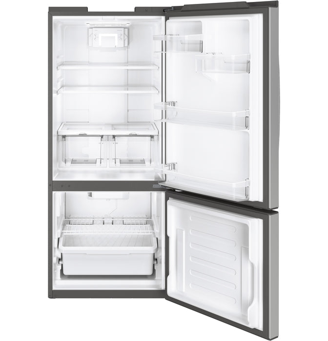 GE® ENERGY STAR® 20.9 Cu. Ft. Bottom-Freezer Refrigerator GBE21DYKFS - FAMSA Furniture (TX)