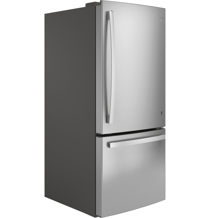 GE® ENERGY STAR® 20.9 Cu. Ft. Bottom-Freezer Refrigerator GBE21DYKFS - FAMSA Furniture (TX)