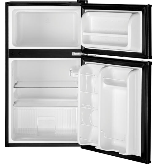 GE® ENERGY STAR® Double-Door Compact Refrigerator GDE03GGKBB - FAMSA Furniture (TX)