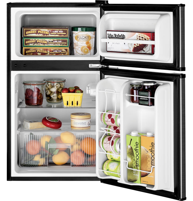 GE ENERGY STAR Double-Door Compact Refrigerator