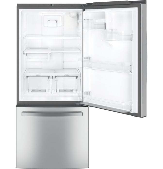 GE 21.0 Cu. Ft. Fingerprint Resistant Stainless Steel Bottom Freezer Refrigerator