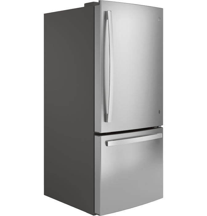 GE 21.0 Cu. Ft. Fingerprint Resistant Stainless Steel Bottom Freezer Refrigerator