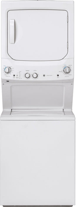 GE Unitized Spacemaker 3.8 Cu. Ft. Washer, 5.9 Cu. Ft. White On White Electric Dryer image
