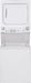 GE Unitized Spacemaker 3.8 Cu. Ft. Washer, 5.9 Cu. Ft. White On White Electric Dryer image