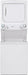 GE Unitized Spacemaker 3.9 Cu. Ft. Washer, 5.9 Cu. Ft. Dryer White Stack Laundry - FAMSA Furniture (TX)