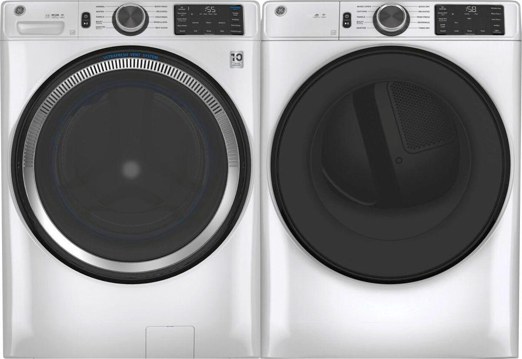 GE White Front Load Laundry Pair - FAMSA Furniture (TX)