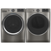 GE Satin Nickel Front Load Laundry Pair - FAMSA Furniture (TX)