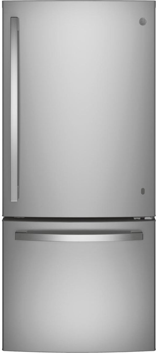 GE 21.0 Cu. Ft. Fingerprint Resistant Stainless Steel Bottom Freezer Refrigerator - FAMSA Furniture (TX)
