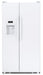 GE ENERGY STAR 21.9 Cu. Ft. Side-By-Side Refrigerator-White image