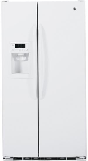 GE&reg; ENERGY STAR&reg; 23 cu. ft..1 Side-By-Side Refrigerator with Dispenser - FAMSA Furniture (TX)
