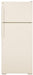 GE ENERGY STAR 18.1 cu. ft. Top-Freezer Refrigerator / Adjustable Glass Shelves / Upfront Temperature Controls / Gallon Door Bins / Automatic Ice Maker / Bisque image