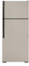 GE ENERGY STAR 18.1 cu. ft. Top-Freezer Refrigerator with Adjustable Wire Shelves, Upfront Temperature Controls, Gallon Door Bins, Can Storage Shelf  / Silver Metalic image