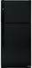 18.0 cu. ft. Top-Freezer Refrigerator with 4 Glass Shelves, Gallon Door Storage, Dual Interior Lighting System, Upfront Temperature Controls and Automatic Icemaker: Black - FAMSA Furniture (TX)