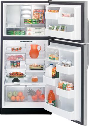 GE&reg; 17.9 Stainless Top-Freezer Refrigerator - FAMSA Furniture (TX)