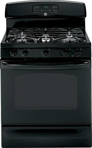 30" Freestanding Gas Range with 5 Sealed Burners, 5.0 cu. ft. Self Clean Oven, Non-Stick Griddle, PowerBoil Burner and TrueTemp Temperature Management System: Black - FAMSA Furniture (TX)