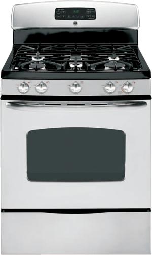 30" Freestanding Gas Range with 5 Sealed Burners, 5.0 cu. ft. Self Clean Oven, Non-Stick Griddle, PowerBoil Burner and TrueTemp Temperature Management System: Stainless Steel - FAMSA Furniture (TX)