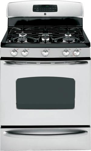 30" Freestanding Gas Range with 5 Sealed Burners, 5.0 cu. ft. Self Cleaning Oven, Warming Drawer, Included LP Conversion Kit and Reversible Cast-Iron Griddle/Grill: Stainless Steel image
