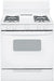 30" Gas Range with 4 Open Burners, 4.8 cu ft. Manual Clean Oven, Upfront Controls, Broiler Drawer and ADA Compliant: White image