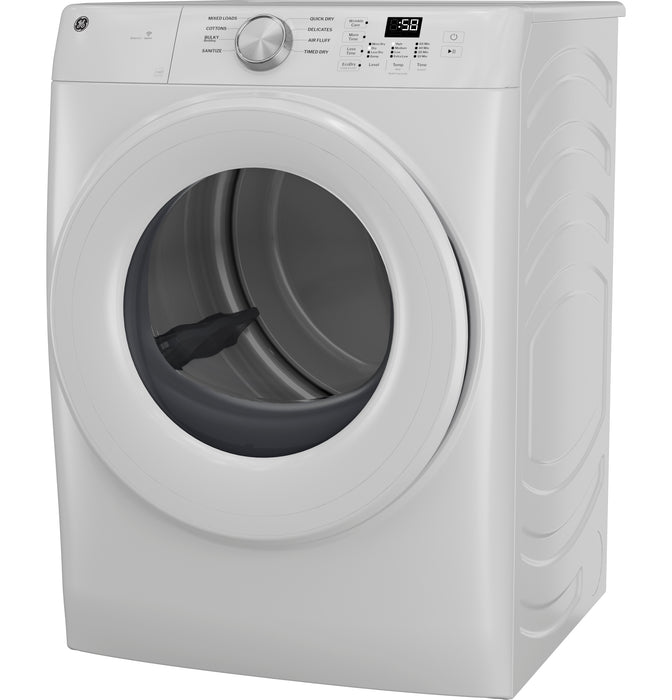 GE® ENERGY STAR® 7.8 cu. ft. Capacity Smart Front Load Electric Dryer GFD35ESSYWW