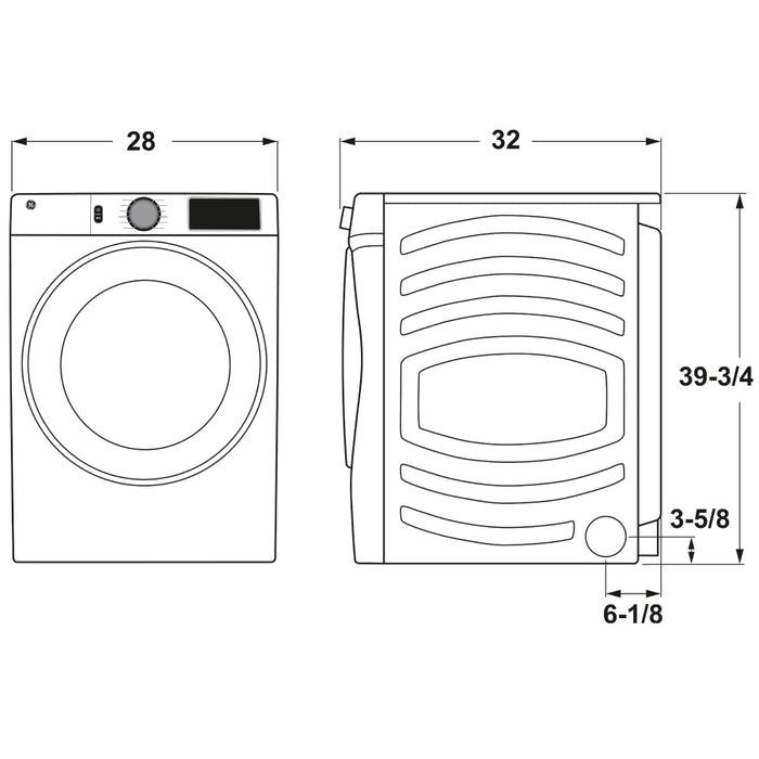 WASHER AND GAS DRYER KIT GFW550SSNWW/GFD55GSSNWW
