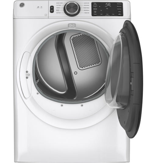 GE® ENERGY STAR® Long Vent 7.8 cu. ft. Capacity Smart Electric Dryer with Sanitize Cycle GFV55ESSNWW - FAMSA Furniture (TX)