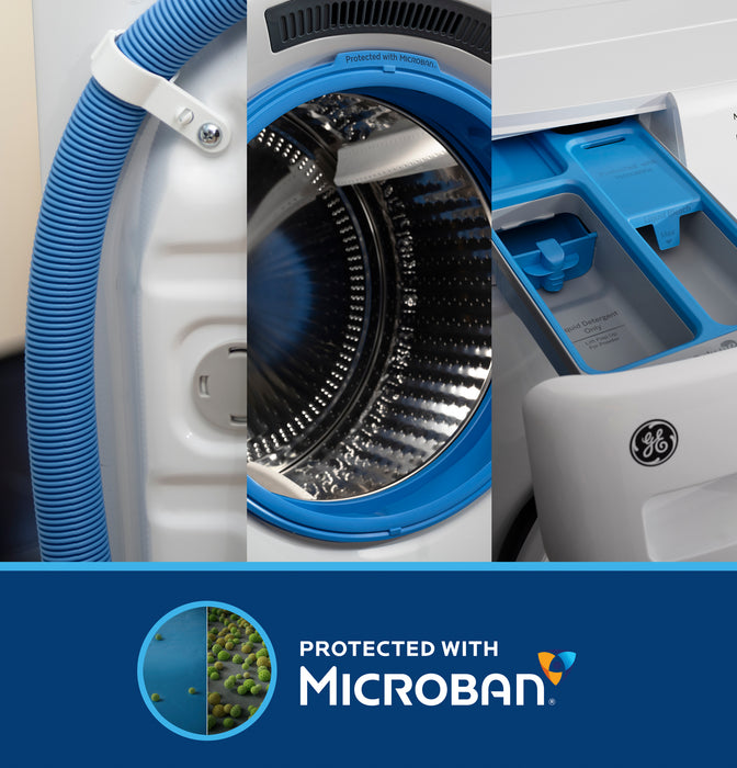 GE® ENERGY STAR® 4.6 cu. ft. Capacity Smart Front Load Washer with UltraFresh Vent System with OdorBlock™  GFW350SSYWW