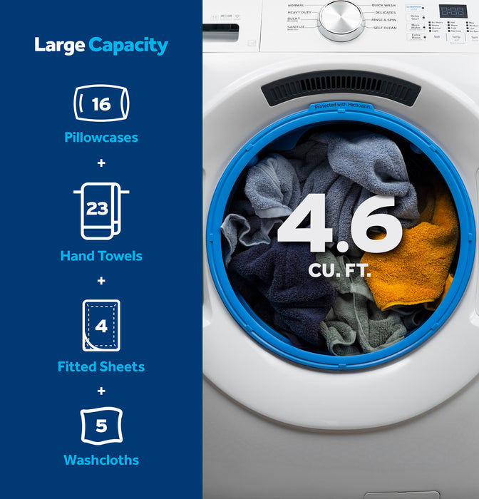 GE® ENERGY STAR® 4.6 cu. ft. Capacity Smart Front Load Washer with UltraFresh Vent System with OdorBlock™  GFW350SSYWW