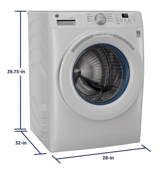 GE® ENERGY STAR® 4.6 cu. ft. Capacity Smart Front Load Washer with UltraFresh Vent System with OdorBlock™  GFW350SSYWW