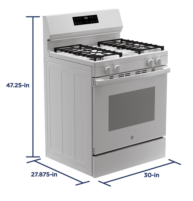 GE® 30" Free-Standing Gas Range GGF400PVWW