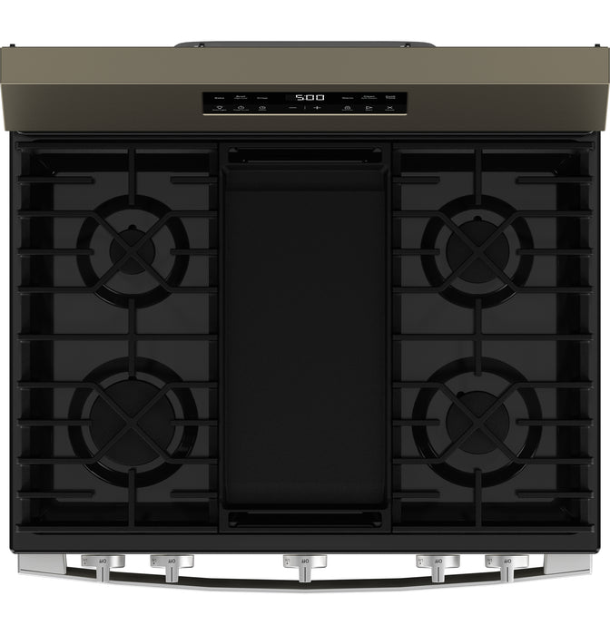GE® 30" Free-Standing Gas Range with Crisp Mode GGF500PVES - FAMSA Furniture (TX)