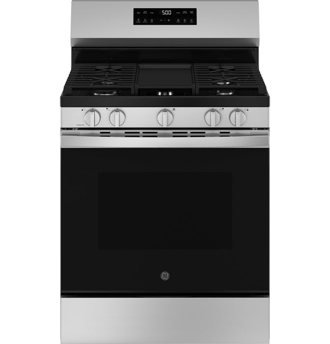GE® 30" Free-Standing Gas Range with Crisp Mode GGF500PVSS - FAMSA Furniture (TX)