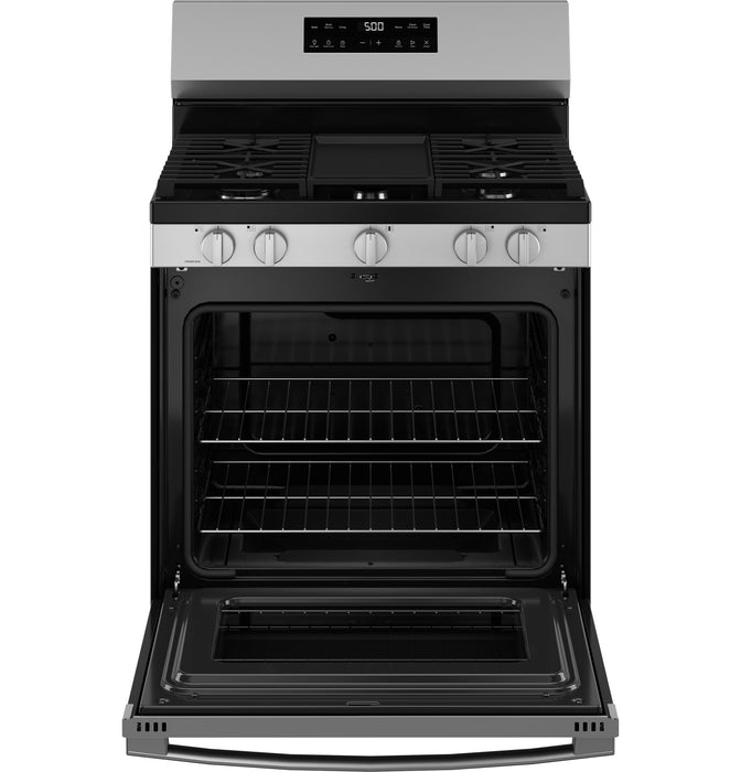GE® 30" Free-Standing Gas Range with Crisp Mode GGF500PVSS - FAMSA Furniture (TX)