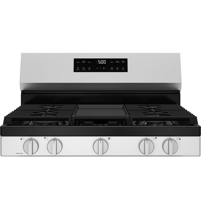 GE® 30" Free-Standing Gas Range with Crisp Mode GGF500PVSS - FAMSA Furniture (TX)