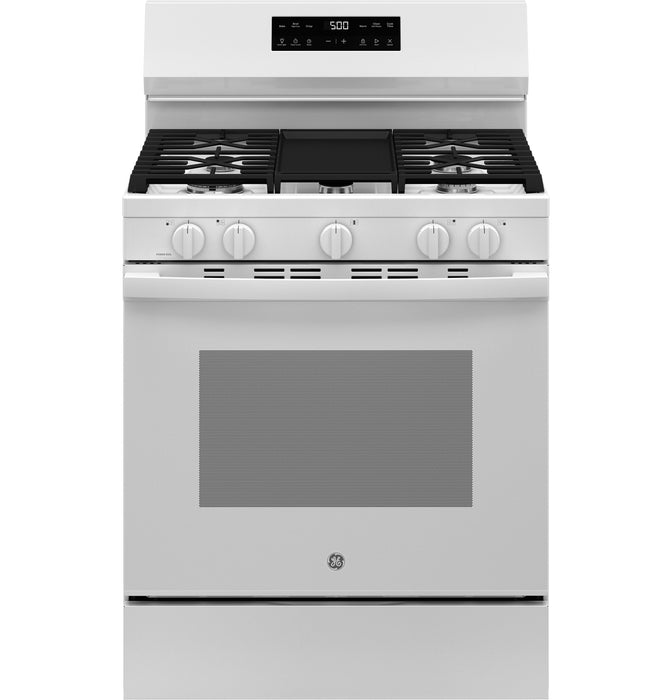 GE® 30" Free-Standing Gas Range with Crisp Mode GGF500PVWW