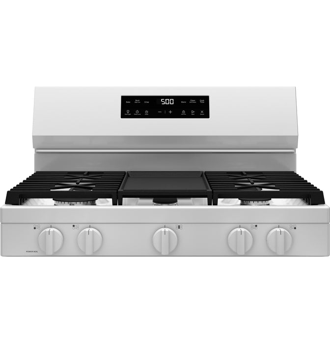 GE® 30" Free-Standing Gas Range with Crisp Mode GGF500PVWW