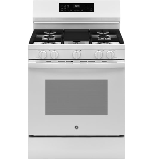 GE® 30" Free-Standing Gas Convection Range with No Preheat Air Fry and EasyWash™ Oven Tray GGF600AVWW - FAMSA Furniture (TX)